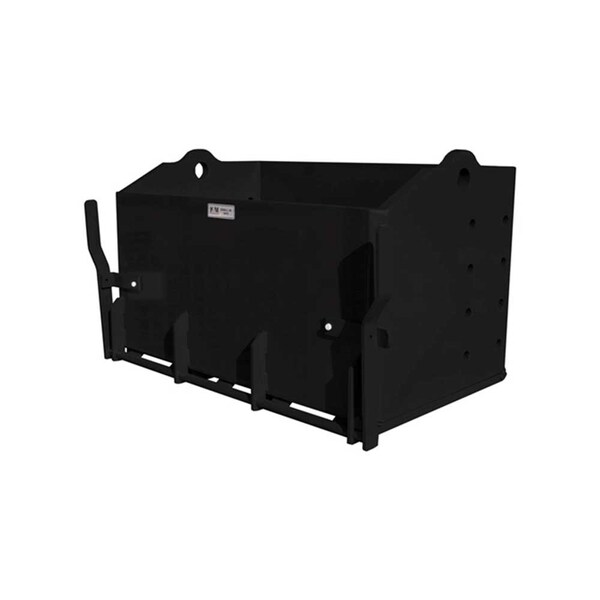 K&M Mfg 36-In. Heavy-Duty Weight Box 36-In. x 22-In. x 20-In. Black Powder Coat 1816 - main