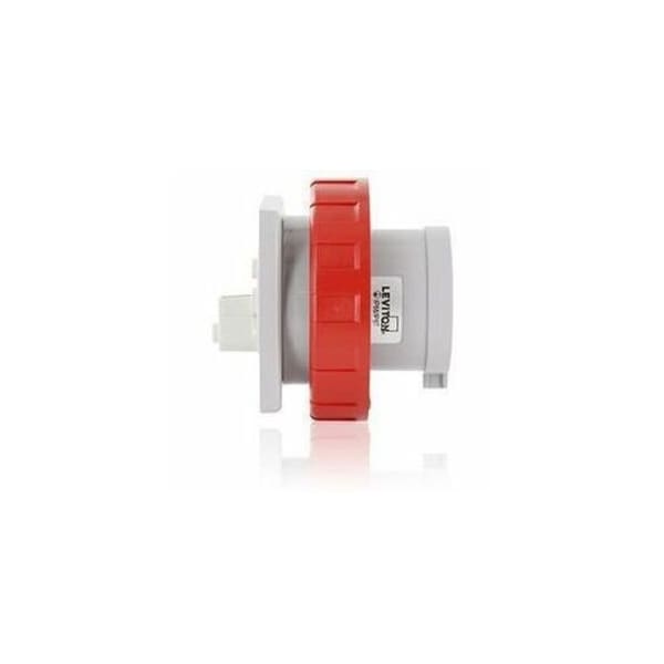 Leviton Pin & Sleeve Inlet, 16 A, 440/460V AC, 4 Pole, Blue W416-B11 - main