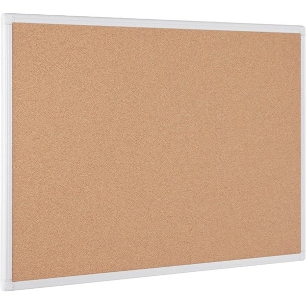 Mastervision Antimicrobial Cork Board 2x3' White Aluminum Frame BCA031226 - main