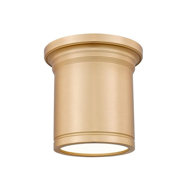 Z-Lite Bentley Modern Gold 1 Light Flush Mount 7702F8-MGLD-LED - main