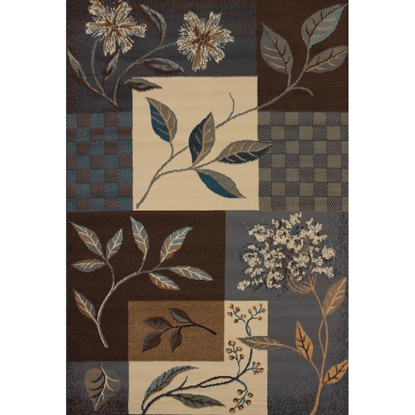 United Weavers 5 ft. 3 in. x 7 ft. 6 in. Manhattan Jasmine Area Rug, Light Blue 940 39160 69 - main