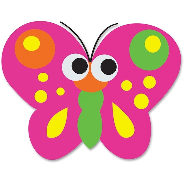 Ashley Productions Magnetic Whiteboard Eraser, Butterfly, PK6 10008 - main
