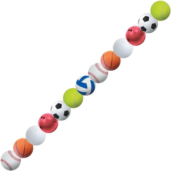 Hygloss Products Sports Balls Border, 36 Feet/Pack, PK6 33616 - main