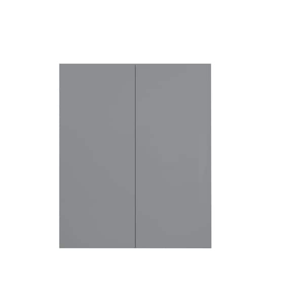 Cambridge Radiance 36 in. W x 12 in. D x 36 in. H Ready to Assemble Slab Wall Kitchen Cabinet in Matte Grey SA-W3636-MG-KIT - main