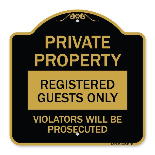 Signmission Black & Gold, 18 Inch x 18 Inch, Heavy Gauge Aluminum A-DES-BG-1818-23248 - main