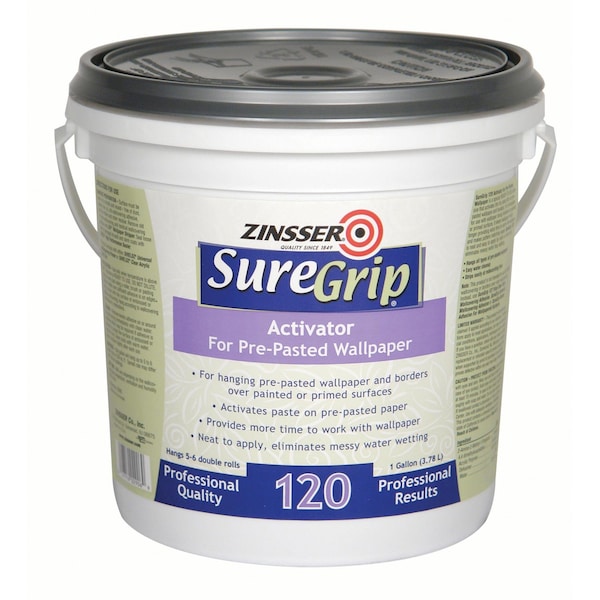 Zinsser SureGrip 120 Activator for Pre-Pasted Wallpaper, 1 Gallon 2906 - main