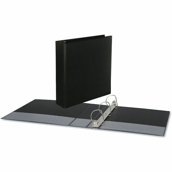 Universal Economy D-Ring Vinyl View Binder, 2" Capacity, Black UNV20745*** - main