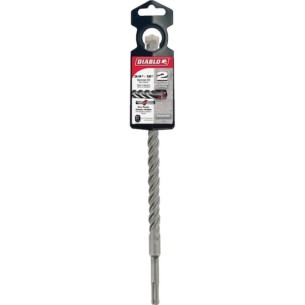Diablo SDS-Plus 3/4'' x 12'' Carbide-Tipped Rotary Hammer Drill Bit DMAPL2460 - main
