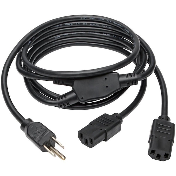 Tripp Lite 6FT Y-SPLITTER POWER CORD 5-15P TO 2XC13 P006-006-2 - main