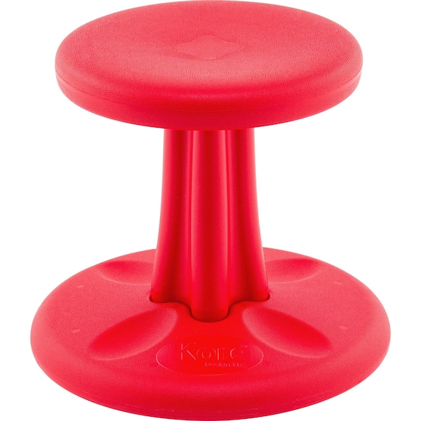 Kore Design Pre-School Wobble Chair for Schools, Classrooms, 12in tall, Active Seating, Red 803877 - main