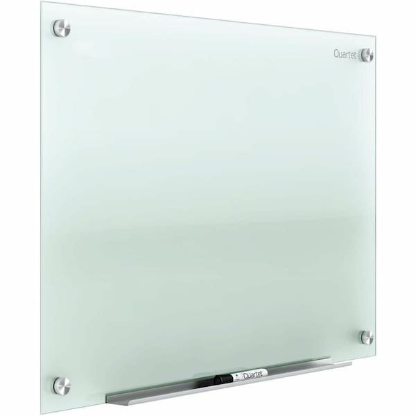 Quartet Dry Erase Board, Glass, 24 in, 36 in, No Frame Frame, Frosted White, Gloss G3624F - main