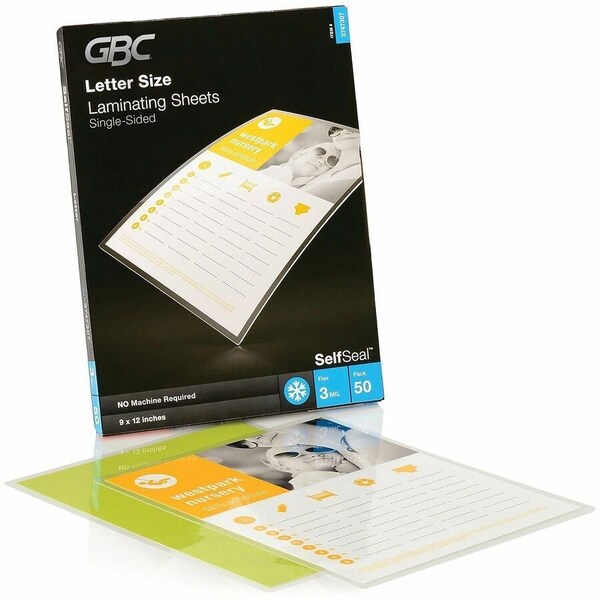 Gbc SHEETS;LAMINATING;SELF SEAL, PK10 GBC3747307 - main