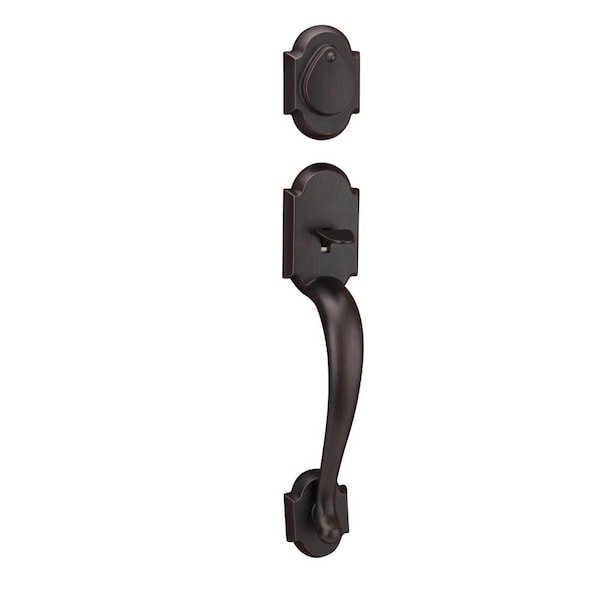 Kwikset Austin Single Cylinder Exterior Handleset SmartKey with 6AL Latch and STRKP Strike Pack which 800AUHLIP-11PS.STRKP - main
