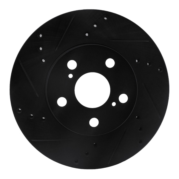 Dynamic Friction Co DFC Brake Rotor - Drilled and Slotted - Black 633-76087L - main