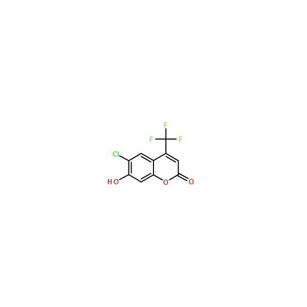 Ak Scientific 6-Chloro-7-hydroxy-4-(trifluoromethyl)-2H-chromen-2-one (5g), CAS 119179-66-7 3275AA-5g - main