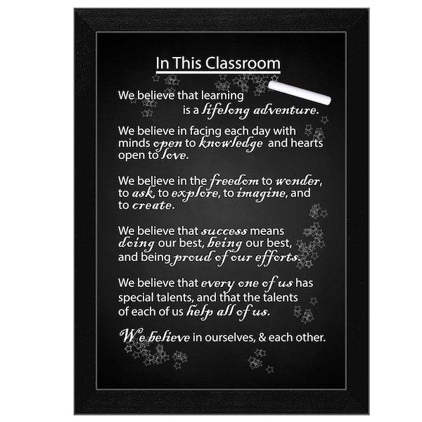 Homeroots In the Classroom Black Framed Print Wall Art 415585 - main