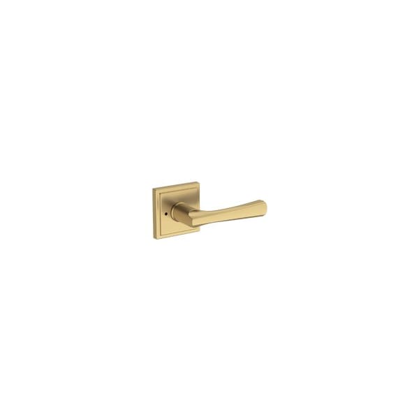 Baldwin Residential Door Levers Privacy Right Hand Lifetime Satin Brass PVWYNSSR044 - main