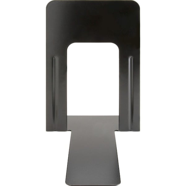 Business Source Bookend, Black, Steel, 6" D, PR BSN42551 - main