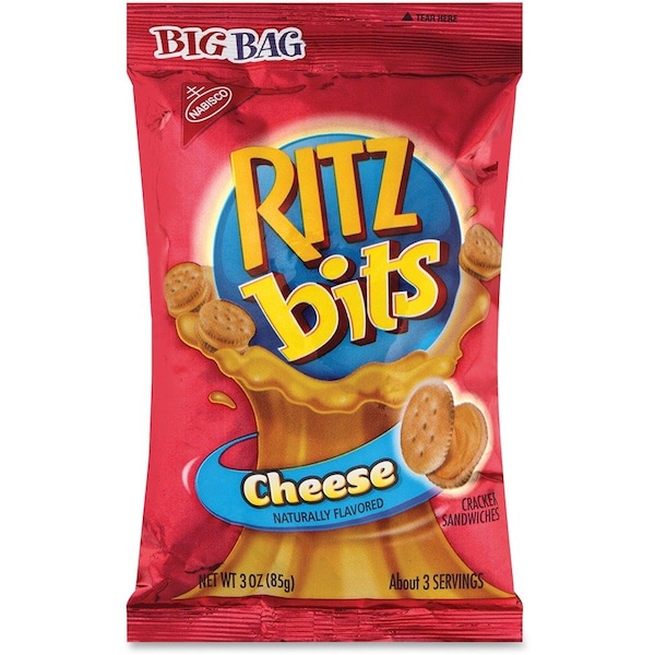 Ritz Cheese Ritz Bits Snack 3 oz. Bag, PK12 00677 - main