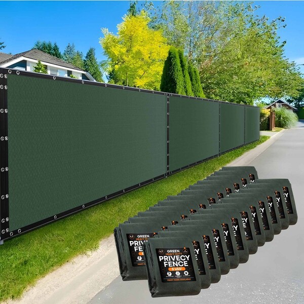 Xpose Safety Privacy Fence Screen 5ft x 50ft, Green, 24PK PS-550G-24-X - main
