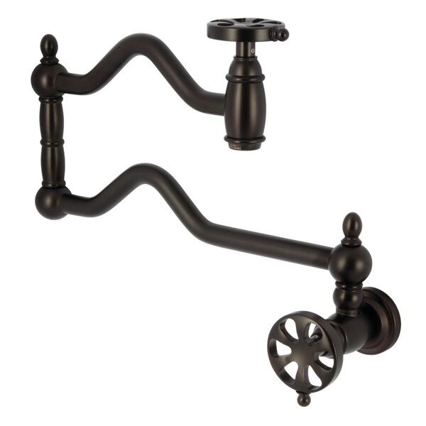 Kingston Brass Wall Mount Pot Filler Faucet, Oil Rubbed Bronze KS2105RX - main