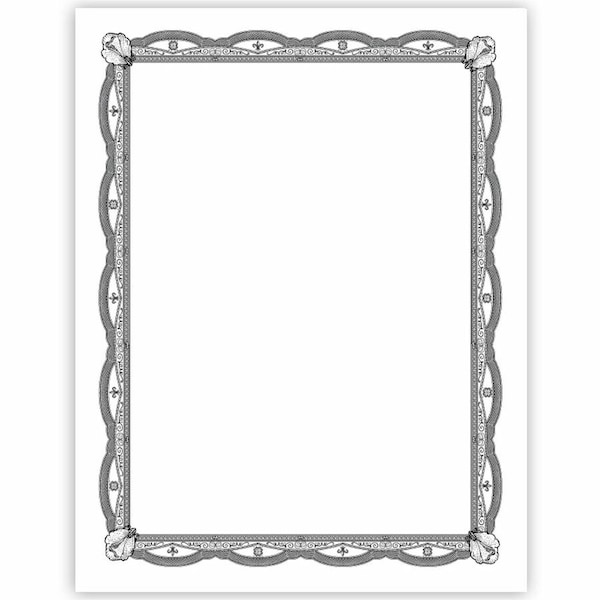 Geographics Silver Foil Award Certificates, 65 lb Basis Weight, 11in W, Inkjet Compatible, Assorted, 8PK 48762 - main