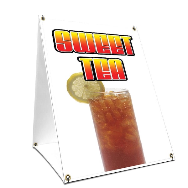 Signmission Sweet Tea, 36 Inch x 24 Inch A-frame Yard Sign, Plastic Sign SBC-2436-Sweet Tea - main