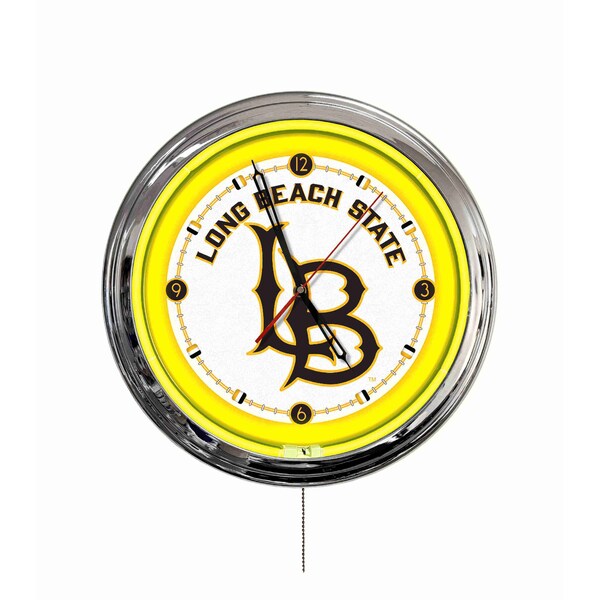 Holland Bar Stool Long Beach State University 16 LED Wall Clock ClkL16 - main