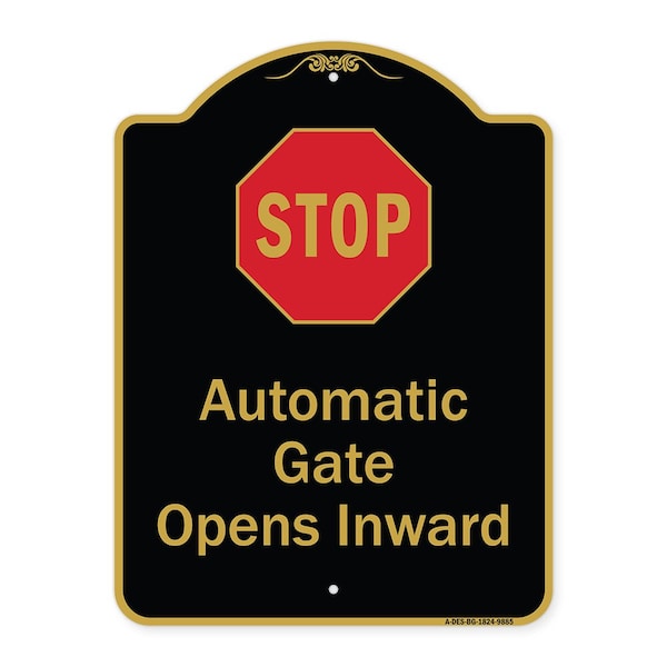 Signmission Black & Gold, 18 Inch x 24 Inch, Heavy Gauge Aluminum A-DES-BG-1824-9885 - main