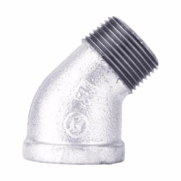 Stz Industries 3/4 in. FIP each X 3/4 in. D MIP Galvanized Malleable Iron 45 degree Street Elbow 311SE45-34 - main