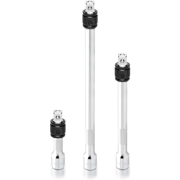 Neiko 0.375 in Drive CrV Steel Locking Extension Bar Set, 3-Pieces, 3 in, 6 in, 10 in Size 00295A - main