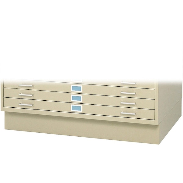 Safco Flat File Cabinet BaseTropic Sand, Closed 4997TSR - main