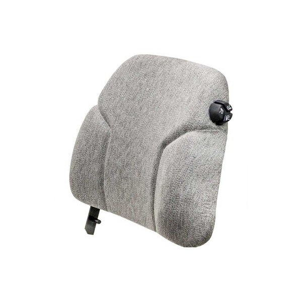 Uni Pro Backrest Cushion for Case IH Maxxum-Magnum-Steiger, With Frame, Gray Fabric 8285 - main