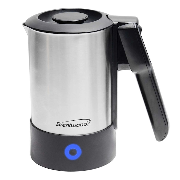 Brentwood Industries 20 Ounce Stainless Steel Electric Travel Kettle KT-1506S - main