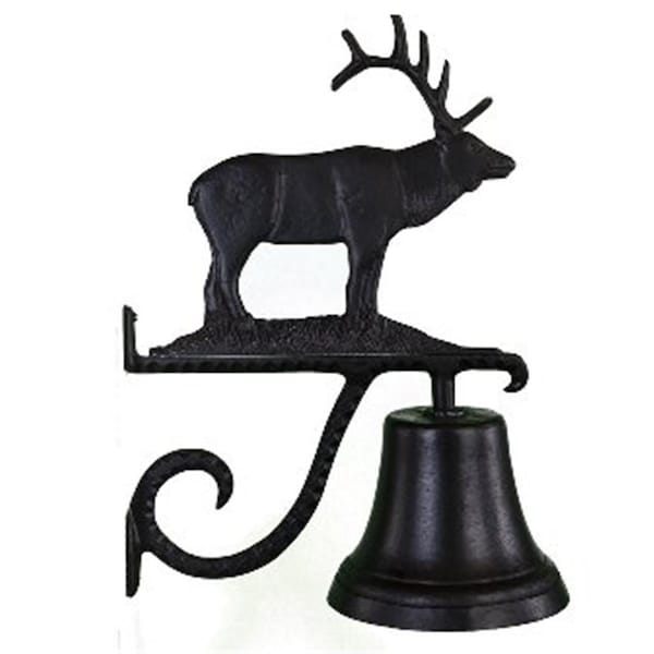 Swivel Cast Bell With Satin Black Elk Ornament SW787750 - main