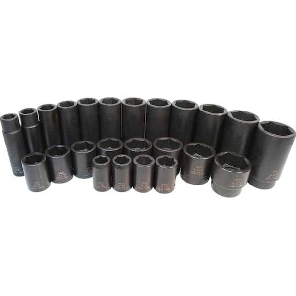 K-Tool International 1/2" Drive Impact Socket black oxide, Deep 6Pt, 1/2"Dr, 1 KTI-33232 - main
