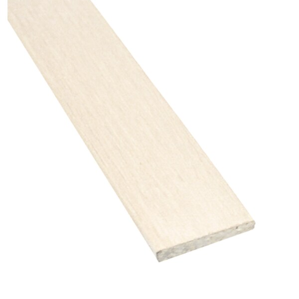 Timberchic Wood, White, 48 in L, 1.25 in W, Stained 423 - main