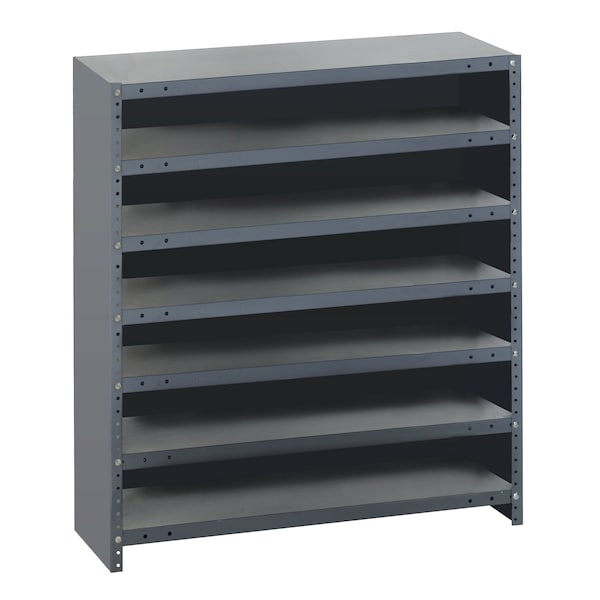 Quantum Storage Systems Shelving Unit, Closed, 12''D X 36''L X 39''H, Heavy Duty, 400 Lb. Load Capacity Per Shelf CL1239-000 - main