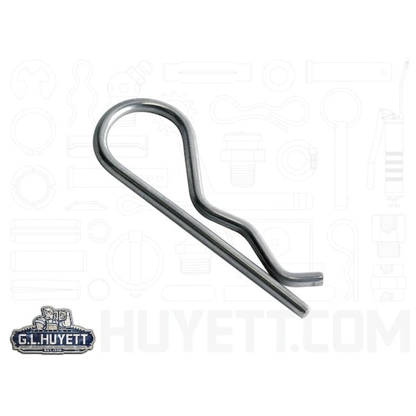 Huyett Bridge Pin, Zinc Plated Spring Steel, 0.188 in Wire Dia x 4.219 in Length BP-151 - main