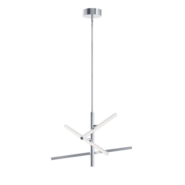 Afx Knoll - LED Pendant - 24in - Polished Chrome KNOP24LAJUDPC - main