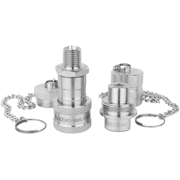 Milton Hydraulic Spin-On Coupler, Complete Set, 1/4" NPTF M46-04SOCSB - main