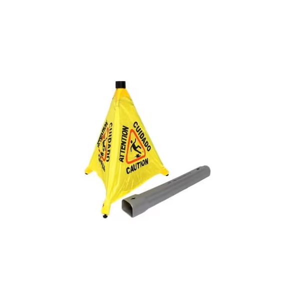 Impact Products Impact Pop Up Safety Cone 20 YellowBlack, MultiLingual 9183 - main
