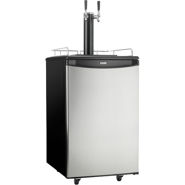 Danby Products Danby Dual Tap Keg Cooler, 1 Glass Door, 5.4 Cu.Ft Capacity DKC054A1BSL2DB - main