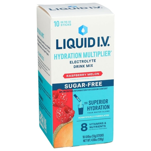 Liquid I.V. Hydration Multiplier Raspberry Melon Electrolyte Drink Mix, 4.58 Ounce LVM1030 - main