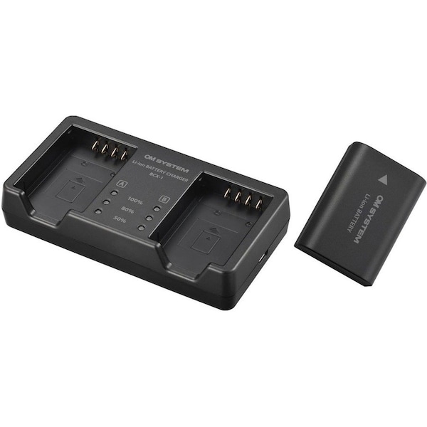 Om Digital Solutions External battery charger for OM-1 includes additional BLX-1 battery V6560050U000 - main