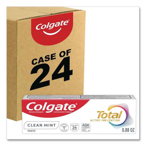 Colgate Total Toothpaste, Coolmint, 0.88 oz, PK24 US05298A - main