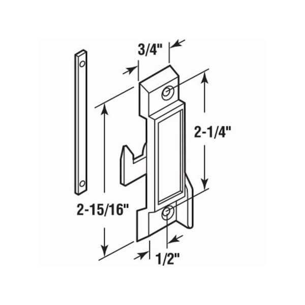 Keen Sliding Window Sash Lock Diecast Black KE3861848 - main