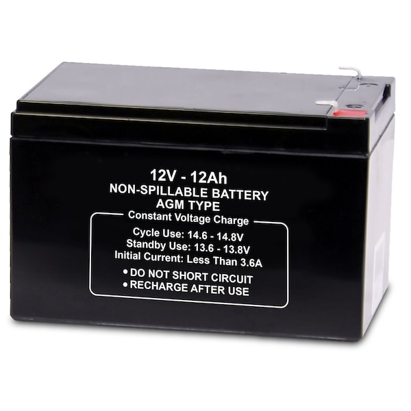Upg Sealed Lead Acid Battery, 12VDC, 12Ah, replacement for 2UKH4 battery 47012 - main