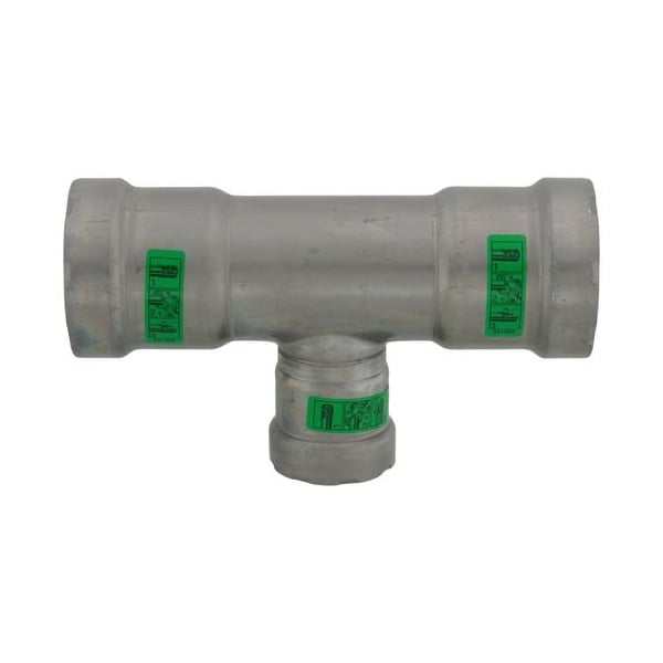 Viega MegaPress tee P1 1.5 P2 1.5 P3 1 carbon steel zinc-nickel coating 25370 - main