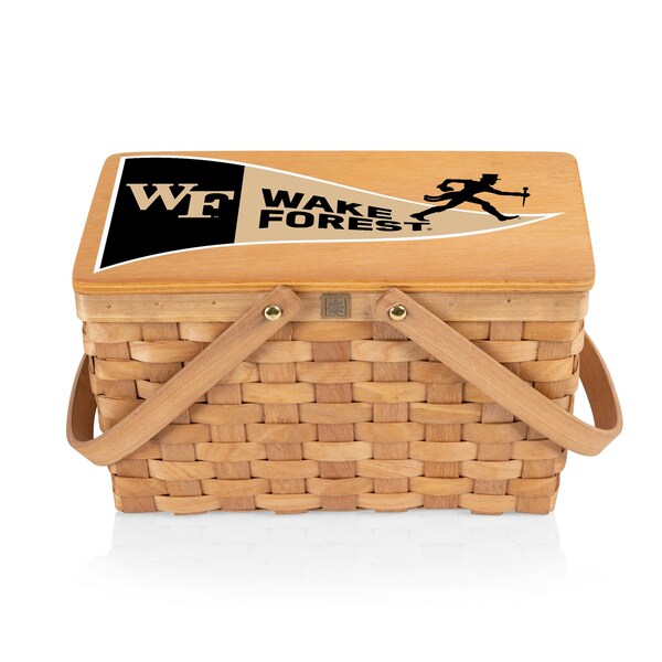 Picnic Time Family Of Brands NCAA Wake Forest Demon Deacons Poppy Personal Picnic Basket 124-00-299-614-0 - main